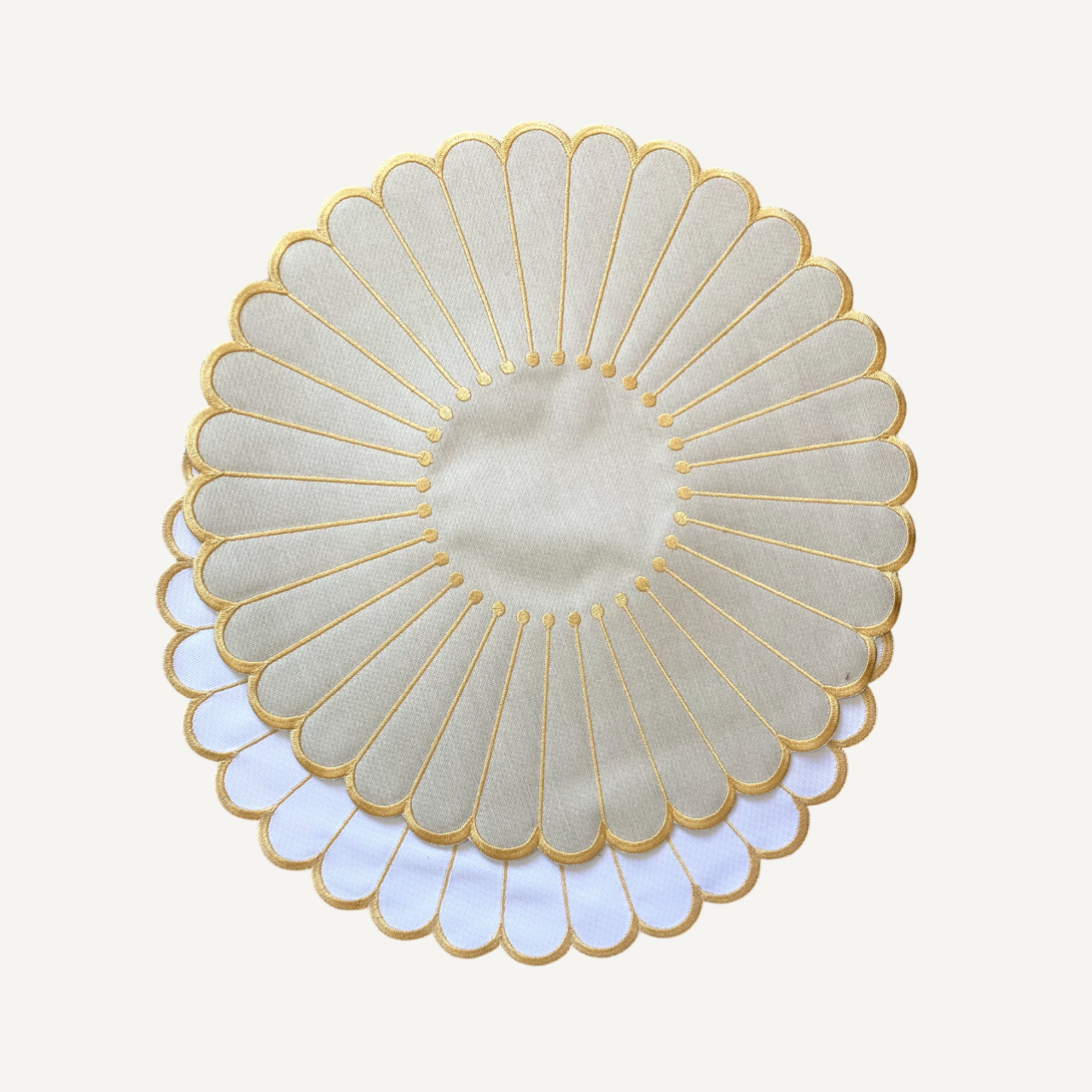 Jogo Americano Soleil Dupla Face – Elegância Mediterrânea para Sua Mesa